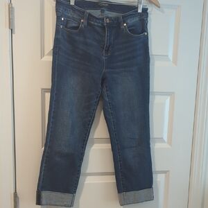Liverpool Blue Ankle Cropped Jeans 16W 34L